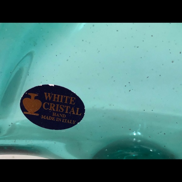 Bluish napkin holder - White Cristal - Picture 2 of 6